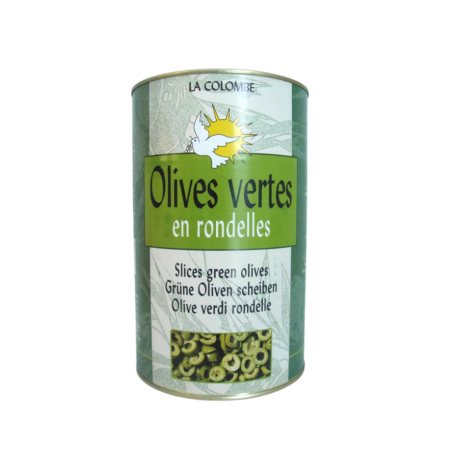 Olive verte en rondelles calibre 30/33 - 5/1