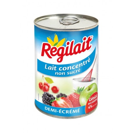 Lait concentré 1/2 écrémé non sucré 410 g