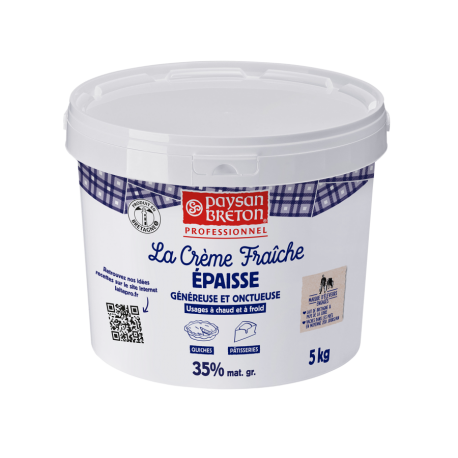 Crème fraîche épaisse 35 % MG 5 kg