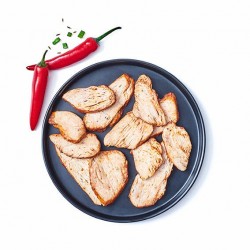 Emincé de filet de poulet rôti tex mex IQF Halal 1 kg 