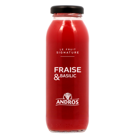 Boisson aux fraises et au basilic Le Fruit signature 25 cl