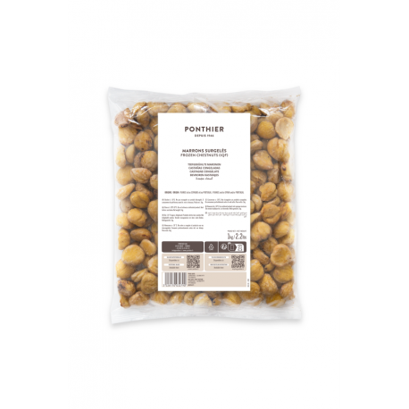 Marrons entiers crus épluchés 1 kg