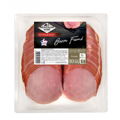 Bacon en tranches VPF 500 g