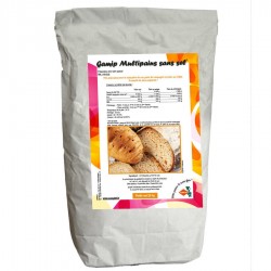 Préparation pour pain spécial Gamip Multipains s/sel 25 kg