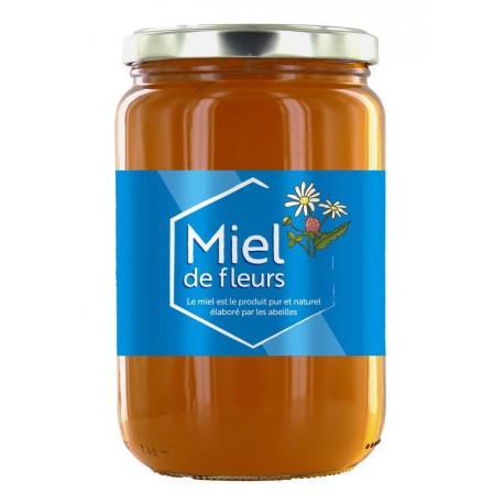 Miel fleurs lune de miel liquide 1 kg