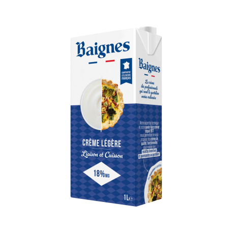 Crème 18% MG liaison-cuisson UHT 1 L