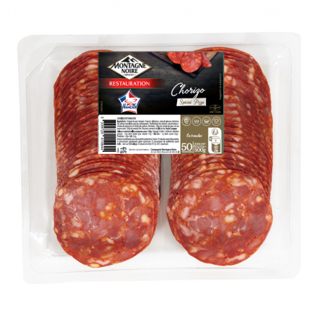 Chorizo en tranches VPF 500 g