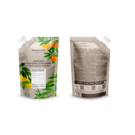 Purée d'agrume verveine citronnée sucrée 1 kg