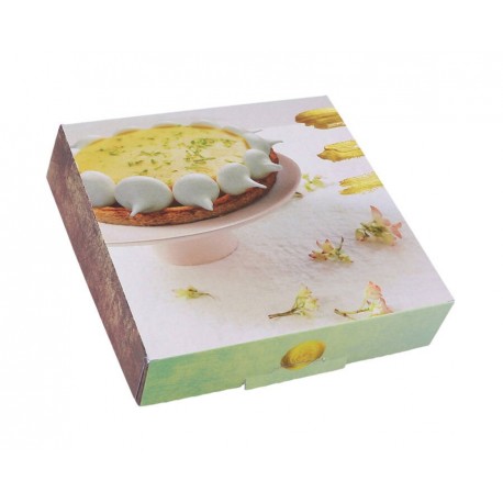 Boîte pâtissière carrée Exquise FSC 23 x 23 x 5 cm x 50