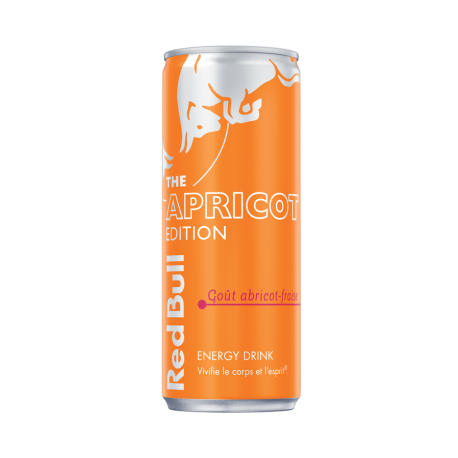 Boisson énergisante Red Bull goût abricot-fraise 25 cl