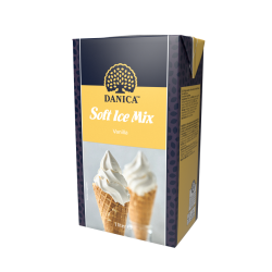 Mélange pour glace a l'italienne Danica saveur vanille 1 L