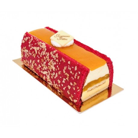 Bûche mangue ananas 160 x 75 x 75 mm 380 g