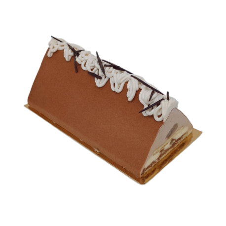 Bûche marron glacés 175 x 80 x 70 mm 430 g