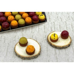 Assortiment de mini domes aux fruits 13g x 35