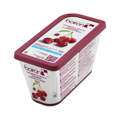 Purée cranberry griotte non sucrée 1 kg