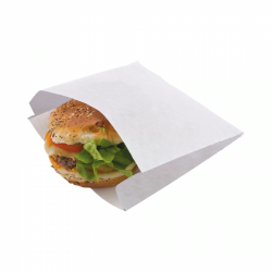 Sachet hamburger kraft blanc 180+60 x180 mm x1000