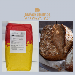 Mélange bio PAVE AUX GRAINES 50% 10 kg