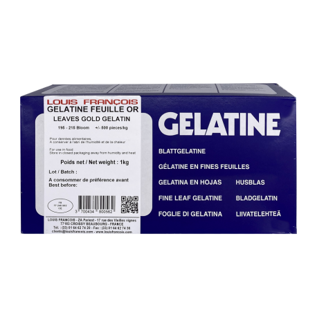 Gélatine feuille or 1 kg