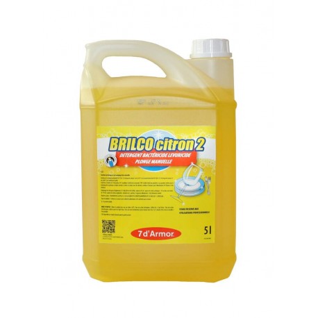 Détergent et désinfectant citron pour vaisselle 5 l
