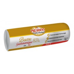 Beurre doux rouleau 82 % MG 1 kg