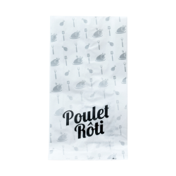 Sac poulet en kraft blanc 180/32.5+32.5x340 mm x 100