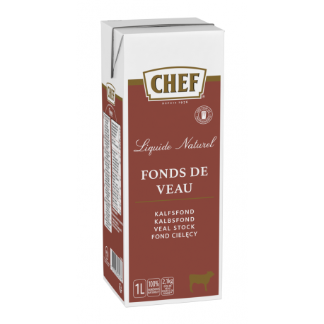 Fond de veau naturel liquide 1 L