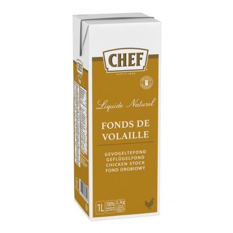 Fond de volaille naturel liquide 1 L