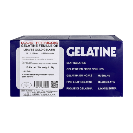 Gélatine feuille or 1 kg