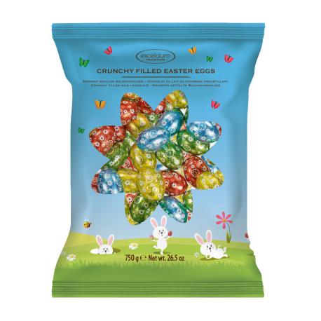 Oeuf pâques fourré crème praliné croquant 750 g