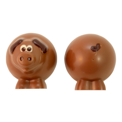 Moulage harry le cochon chocolat lait 10 cm 110 g