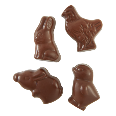 basse cour en chocolat noir fourré de gianduja feuilletine 1.2kg