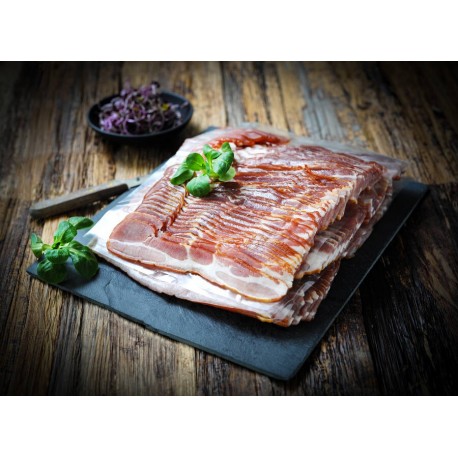 Poitrine fumée tranchée Délicatesse sous-vide environ 1,5 kg