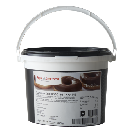 Pâte à glacer souple noir RSPO 3 kg
