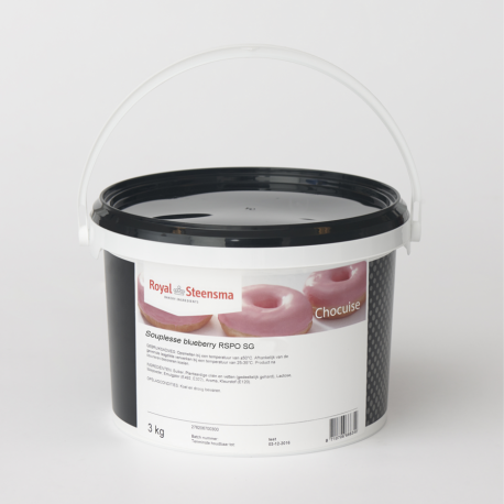 Pâte à glacer souple saveur myrtille 3 kg