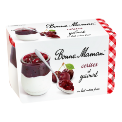 Yaourt au lait entiercrémeux sur lit de cerise 125 g x 2