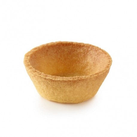 Mini telline en pâte brisée neutre prête à garnir ø 4 mm 6g x96 pièces