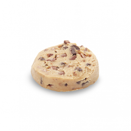Pâte à biscuits surgelée avec morceaux de chocolat nature et au lait 24%