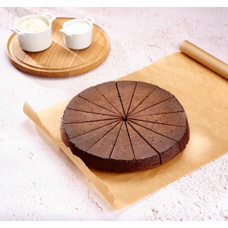 Moelleux au chocolat cuit et découpé 16 parts 1.7 kg