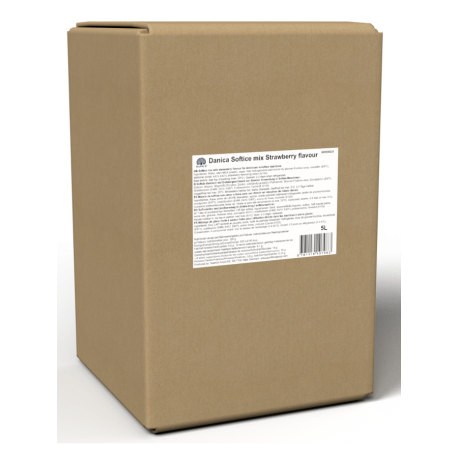 Mélange pour glace a l'italienne Danica saveur fraise 5 L