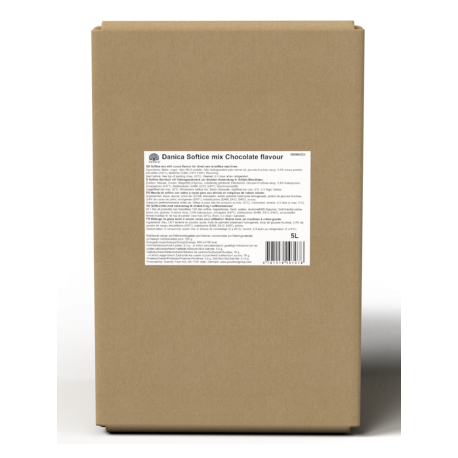 Mélange pour glace a l'italienne Danica saveur chocolat 5 L