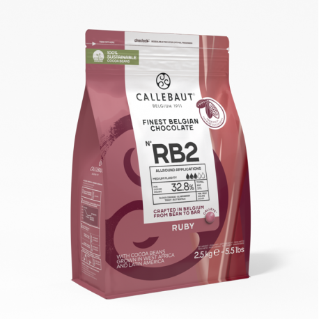 Chocolat de couverture ruby 2.5 kg