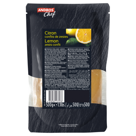 Zeste confit de citron surgelé 500 g