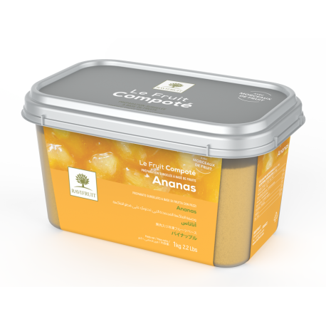 Compotée d'ananas surgelés 5x1kg