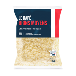 Emmental râpé en brins 45 % MG 1 kg