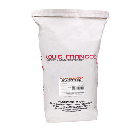 Gélatine porcine 200 Bloom poudre 25 kg