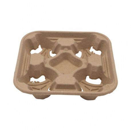 Porte gobelets carton x 4 225 x 225 x 50 mm x 75