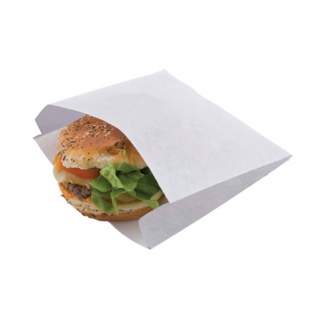Sachet hamburger kraft blanc 180+60 x180 mm x1000