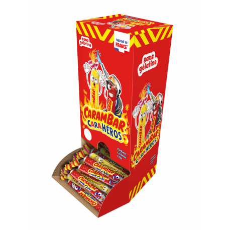 Carambar carahéros caramel, citron piquant, cola x 180 pcs