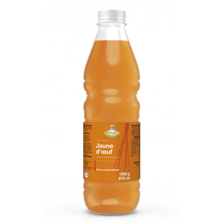 Jaune d'oeuf liquide pasteurisé oeuf de France1 kg