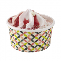 Pot a glace et dessert carton blanc 150 ml x 50